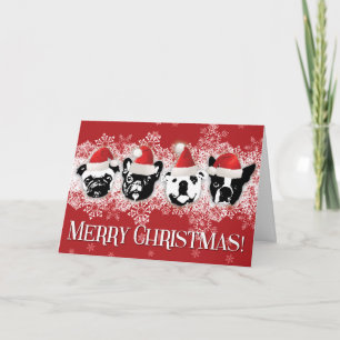 Festiva Tarjeta de Navidades SNORT (grande - 7"x5")