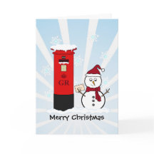 Tarjeta de Navidades Snowman