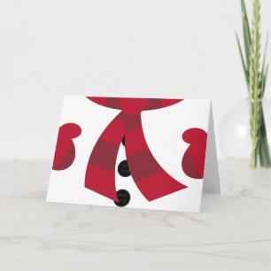 Festiva Tarjeta de Navidades Snowman