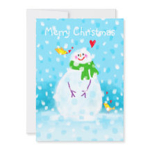 Tarjeta de Navidades Snowman