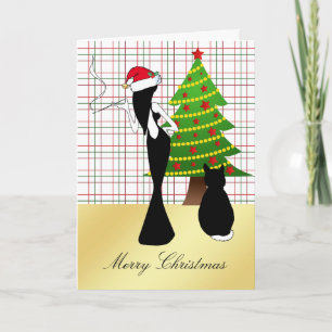 Festiva Tarjeta de Navidades sofisticados