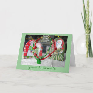 Festiva Tarjeta de Navidades Sparkle Twinkle