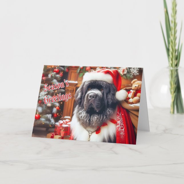 Festiva Tarjeta de Navidades St Nicholas en Terranova (Anverso)