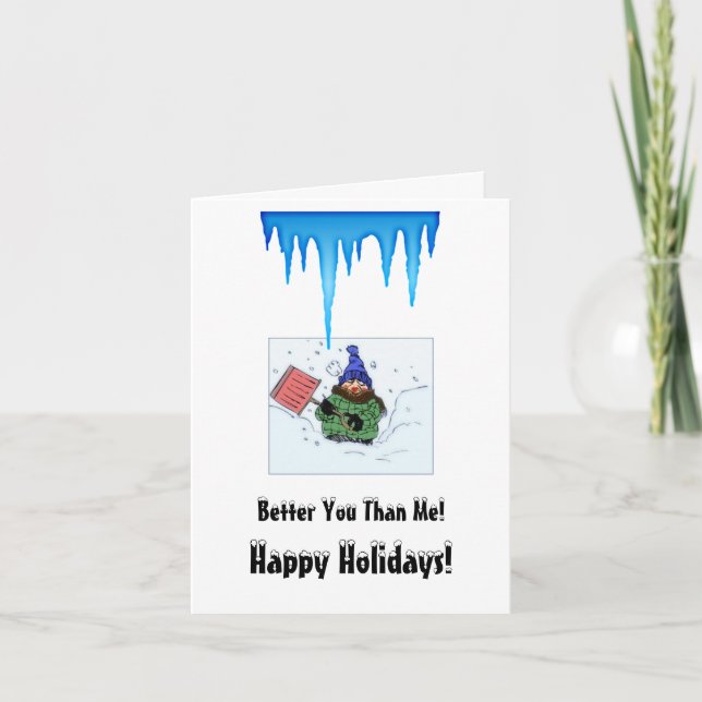 Festiva Tarjeta de Navidades Stick It (Anverso)