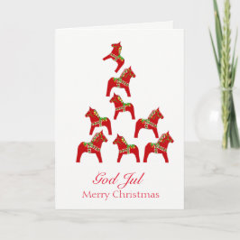 Festiva Tarjeta de Navidades sueco-estadounidenses