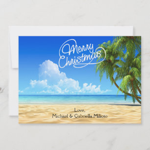 Festiva Tarjeta de Navidades Sunny Beach