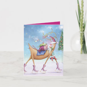 Festiva Tarjeta De Navidades Susurros - As De Corazones De