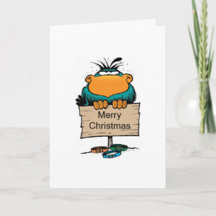 Festiva Tarjeta de Navidades Swamp Bludgerigar