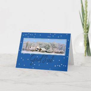 Festiva Tarjeta de Navidades Swedisch de God Jul