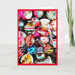 Festiva Tarjeta de Navidades "Te deseo Recuerdos felices"
