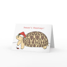 Tarjeta de Navidades Tortoise Estrella de personal