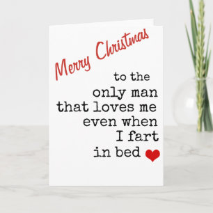 Festiva tarjeta de NAVIDADES traviesos para el marido de n
