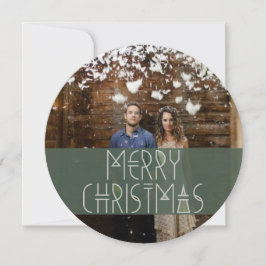Festiva Tarjeta de Navidades tribales modernos | 5,25 x 5,