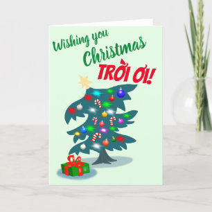 Festiva Tarjeta de Navidades Trono