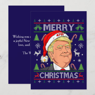 Festiva Tarjeta de Navidades Trump