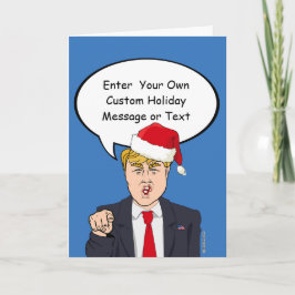 Festiva Tarjeta de Navidades Trump - Personalizar de su me
