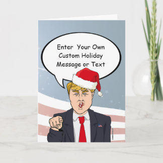 Festiva Tarjeta de Navidades Trump - Personalizar de su me