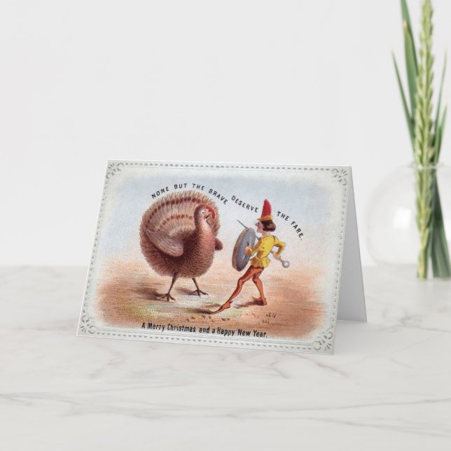 Festiva Tarjeta de Navidades turcos de Victoria (Anverso)