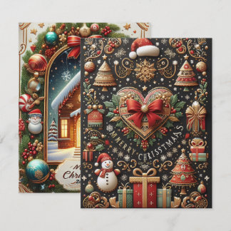 Festiva Tarjeta de Navidades única bien diseñada