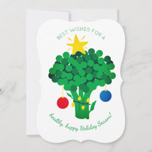 Festiva Tarjeta de Navidades veganos para vendedores de al