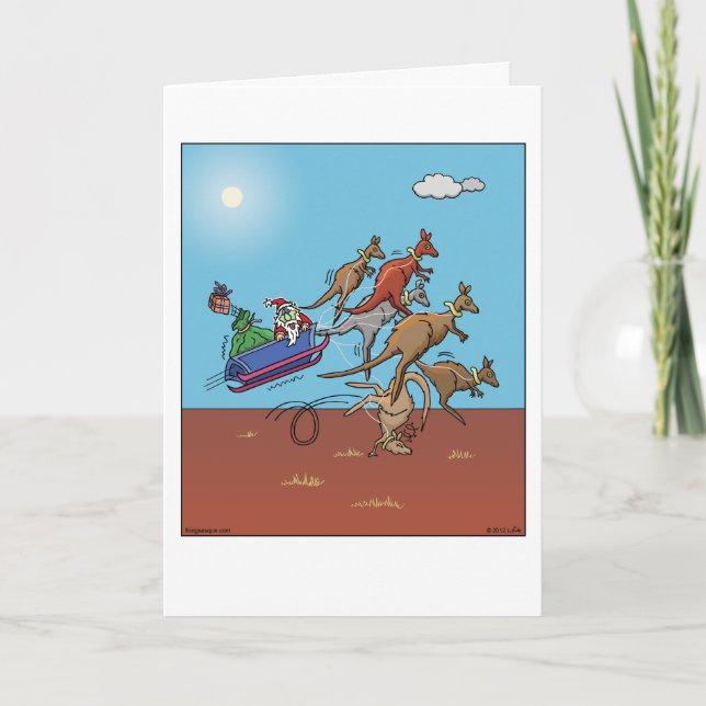 Festiva Tarjeta de Navidades verdes (Anverso)