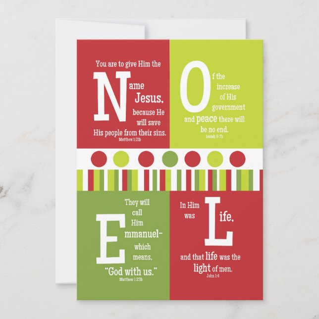 Festiva Tarjeta de Navidades versales de escritura de dos  (Anverso)