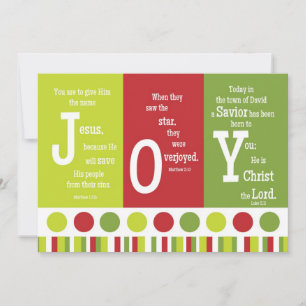 Festiva Tarjeta de Navidades Verse de las Escrituras Parci