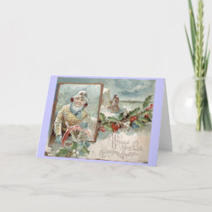 Festiva Tarjeta de Navidades victorianos de época