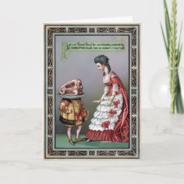 Festiva Tarjeta de Navidades victorianos de época