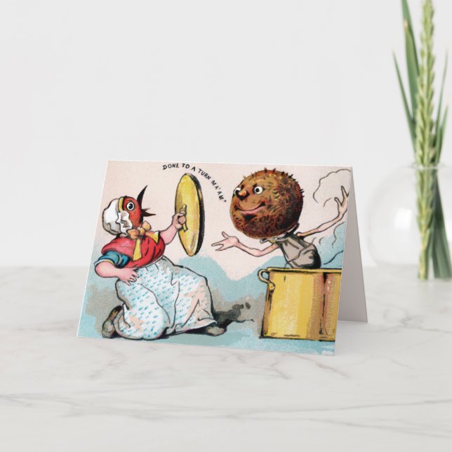 Festiva Tarjeta de Navidades victorianos de época (Anverso)