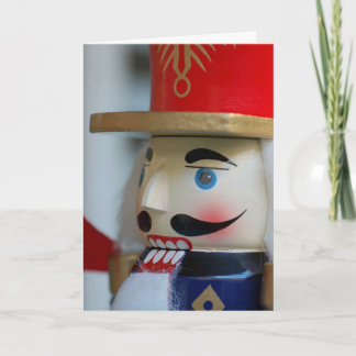 Festiva tarjeta de Navidades vintage nutcracker