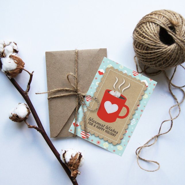 Festiva Tarjeta de Navidades "Warmest Wishes" de vacacione (Subido por el creador)