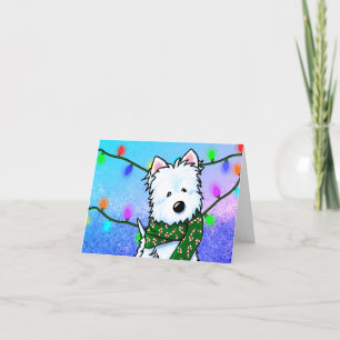 Festiva Tarjeta de Navidades Westie