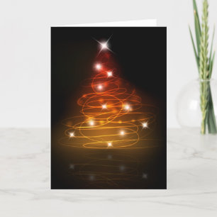Festiva Tarjeta de neón del árbol