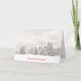 Festiva Tarjeta de niebla de la Nochebuena