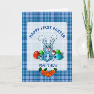 Festiva Tarjeta de niño feliz de primera Pascua
