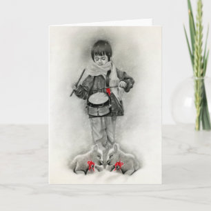 Festiva Tarjeta de niño pequeño tambor