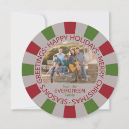 Festiva Tarjeta de nombre y foto del personalizado de Feli