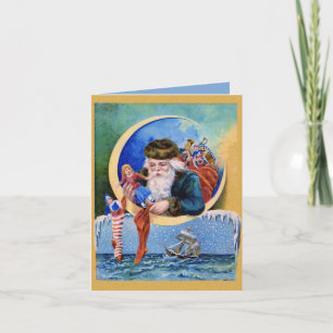 Festiva Tarjeta de novelas de Papá Noel