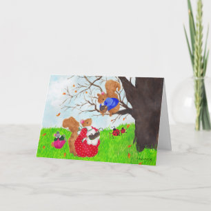 Festiva tarjeta de noviembre