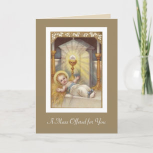 Festiva Tarjeta de oferta masiva católica