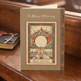 Festiva Tarjeta de oferta masiva de Navidades católicos