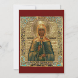 Festiva tarjeta de oración de Santa María Magdalena