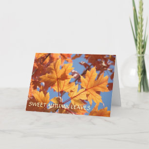 Festiva TARJETA DE OTOÑO Queridísima Abuela Personaliza el