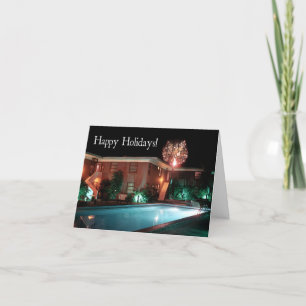 Festiva Tarjeta de OXmas "Felices Fiestas desde el Motel"