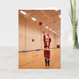 Festiva Tarjeta de Papá Noel Negro