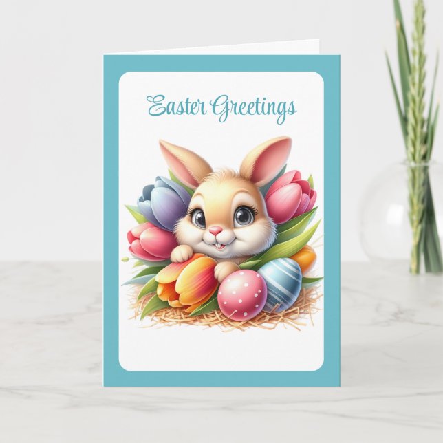 Festiva Tarjeta de Pascua (Anverso)
