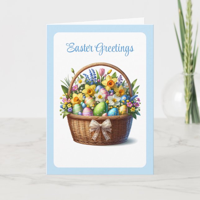 Festiva Tarjeta de Pascua (Anverso)
