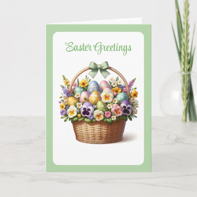 Festiva Tarjeta de Pascua (Anverso)