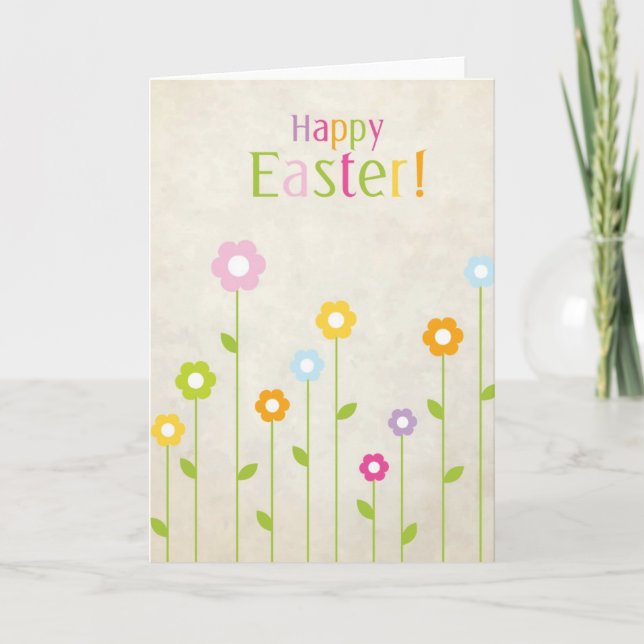Festiva Tarjeta de Pascua (Anverso)